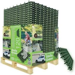   Műanyag, zöld gyeprács, 49,2 cm x 49,2 cm, 4cm magas (120db)