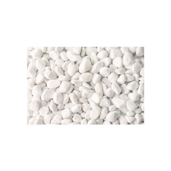 CARRARAI MÁRVÁNY DÍSZKAVICS, FEHÉR / ZSÁK 25 KG / 15-25 mm