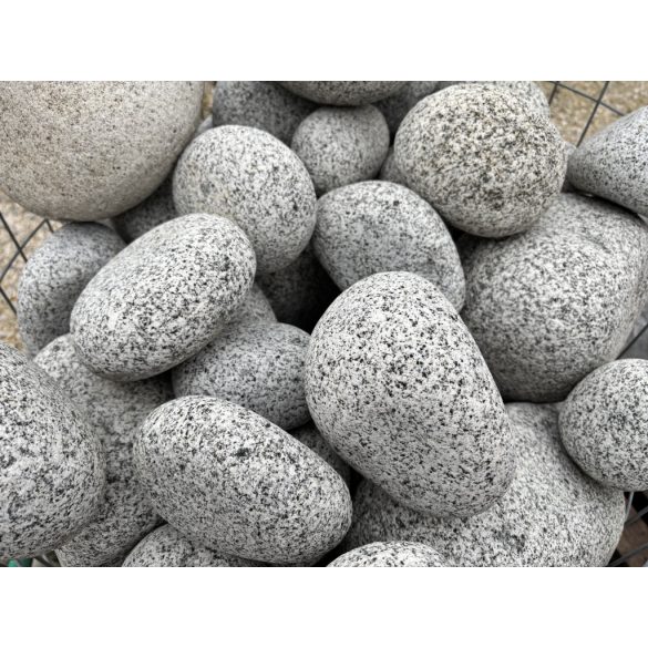 Gránit díszkavics, Só és bors  100-300mm / kalodás