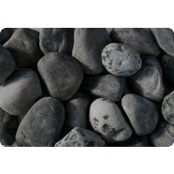 Márvány díszkavics ébenfekete / 25 KG / 25-40 mm