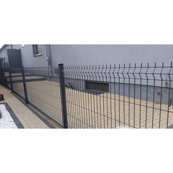 3D táblás kerítés 4-4 mm, szürke 1730 mm