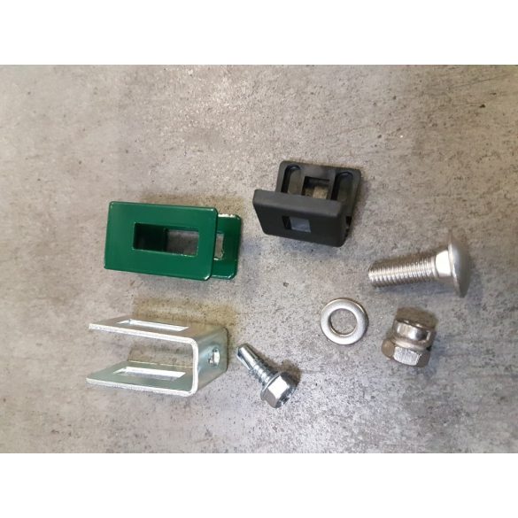 Falra szerelhető rögzítő bilincs táblás kerítéshez - PVC (FEM200) (100db/re)