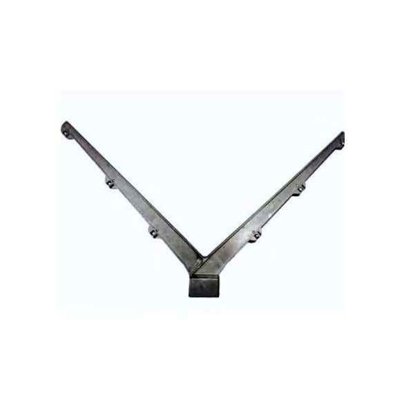 3 soros szögesdrót tartó - Y tartó horganyzott ALU