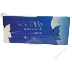 Kék Pille papír zsebkendő 100db Mandula