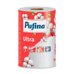 Pufina papírtörlő 3 rétegű, 1 tekercs, 160 lap Ultra