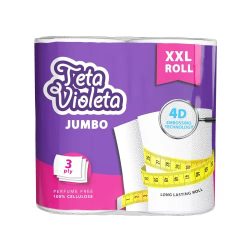 Violetta papírtörlő 3 rétegű 2 tekercs Jumbo XXL
