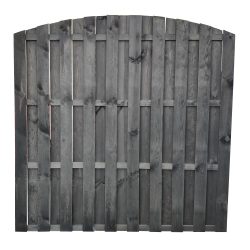Antracit íves kerítés, 8mm lamellával 180x180 cm