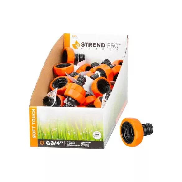 Csapcsatlakozó 3/4" BM műanyag StrendPro (slag, tömlő)