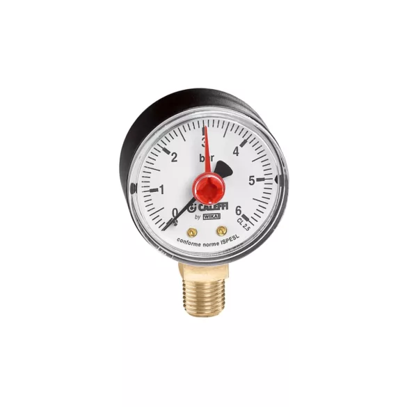 Nyomásmérő 0-10 bar, alsó csatlakozás - Caleffi, manometer