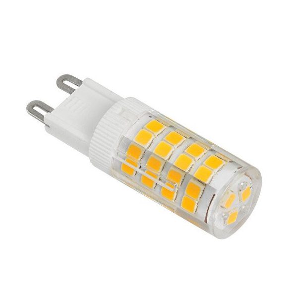 LED FÉNYFORRÁS, G9, SMD2835, 3,5W, 320LM, 38MA, 3000K, 360°, 230V/AC, SZILIKON BRÍTÁSSAL