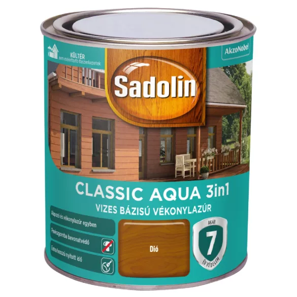 Sadolin Classic HP 0,75l UV álló vékonylazúr - dió