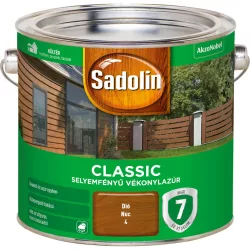 Sadolin Classic Aqua 2,5l UV álló vékonylazúr - dió