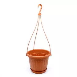 CAPRI 23 cm pálcás cserép, kaspó, akasztós terracotta