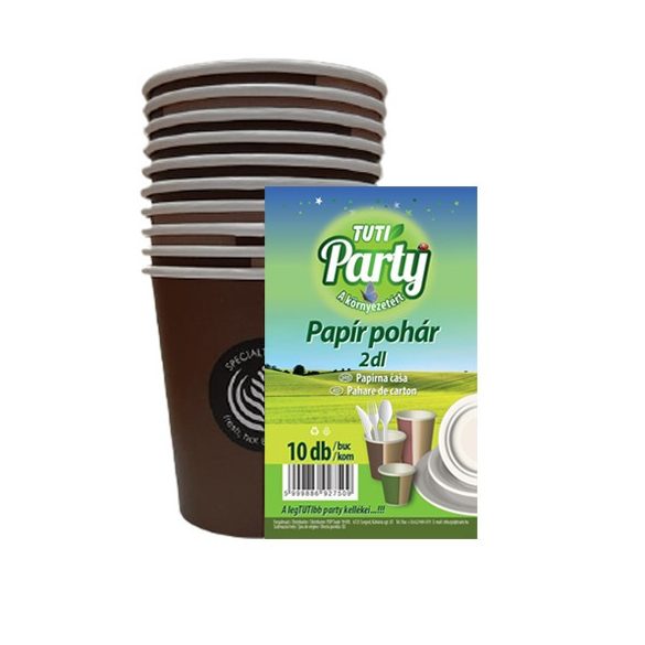 Party Pohár /papír/ 200 ml 10 db -os