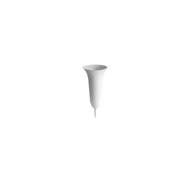 Temetői váza Leszúrható Fehér 31 cm