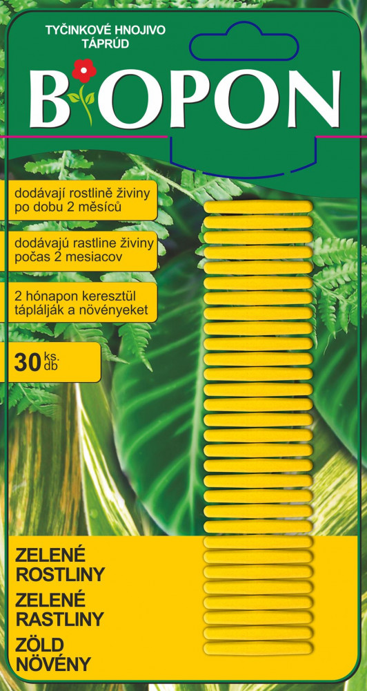 Biopon táprúd zöld növény 30db/bliszter